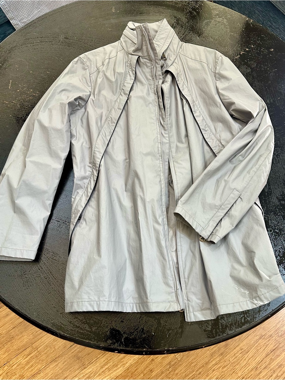 Emporio Armani Light Gray Raincoat